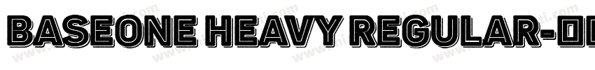 BaseOne Heavy Regular字体转换
